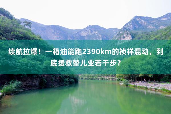 续航拉爆！一箱油能跑2390km的祯祥混动，到底援救辇儿业若干步？